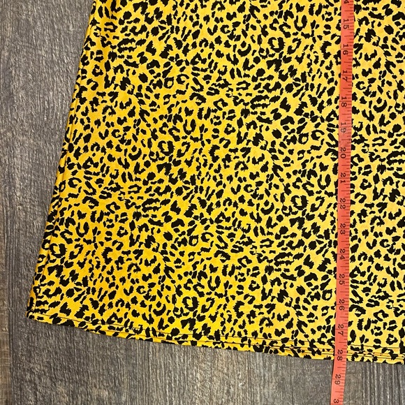 Nordstrom La La Land Straight Pencil Leopard Print Satin Midi Slip Skirt NWT - Picture 9 of 9